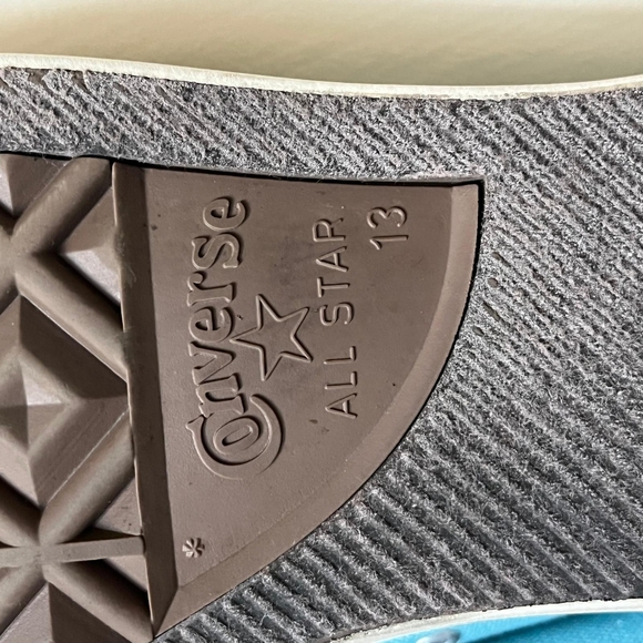 Converse Low Top Sneakers Chuck Taylor Mens Sz 13 Light Blue - Picture 8 of 8